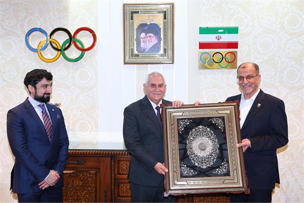 دیدار ریاست و دبیرکل کمیته ملی المپیک با رییس فدراسیون جهانی وزنه برداری 13