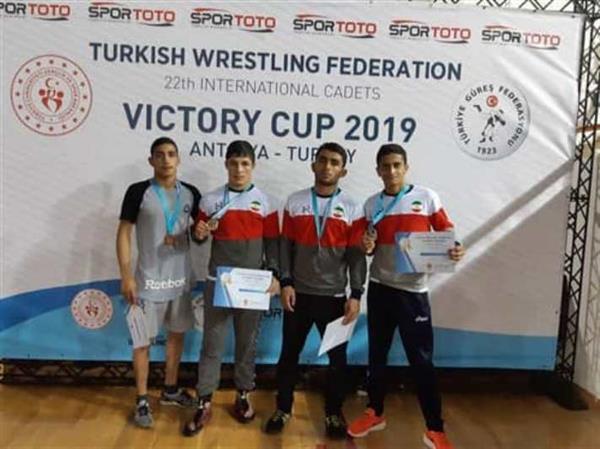 Iran wrestlers bag 9 medals in Turkey Victory Cup