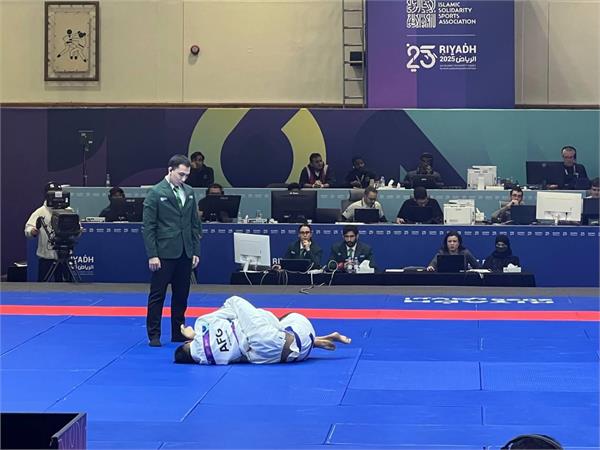 بازی‌های کشورهای اسلامی ریاض؛ ستار نتیجه را مقابل جوجیتسو کار افغانستان واگذار کرد