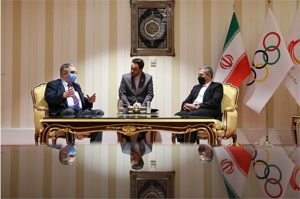 دیدار دبیرکل کمیته ملی المپیک با رییس فدراسیون جهانی پرورش اندام 13