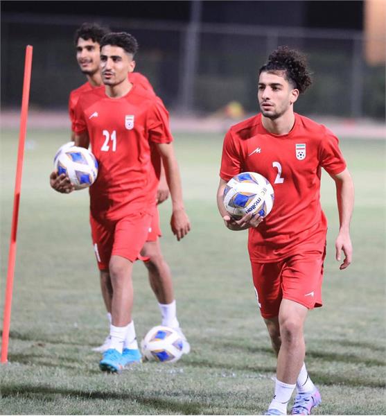 تمرین تیم ملی امید فوتبال در کربلا 2