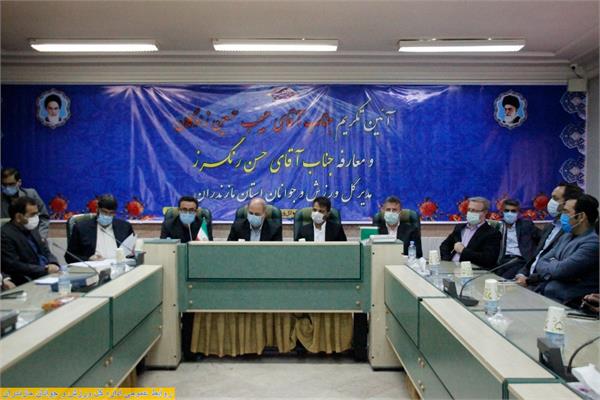 با حضور تقی زاده،فخری و عبدالهی؛مراسم تکریم و معارفه مدیرکل ورزش و جوانان مازندران برگزار شد