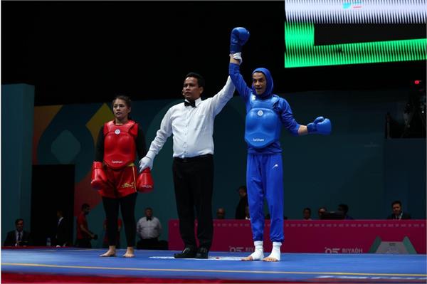 بازی های کشورهای اسلامی ریاض؛ پیروزی مقتدرانه سارا شفیعی در ووشو