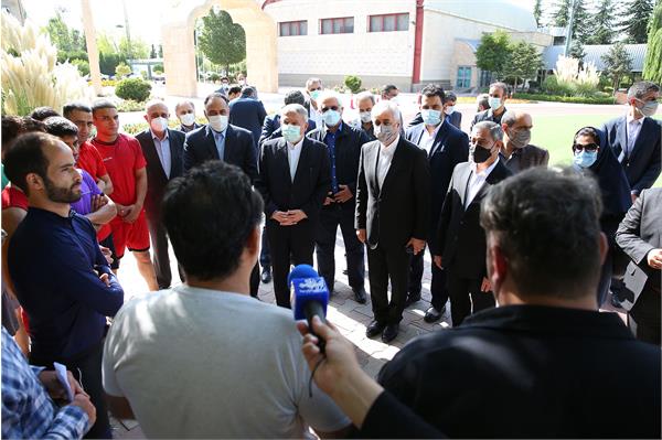 بازدید وزیر ورزش و جوانان از آکادمی ملی المپیک و افتتاح سالن فانکشنال 13