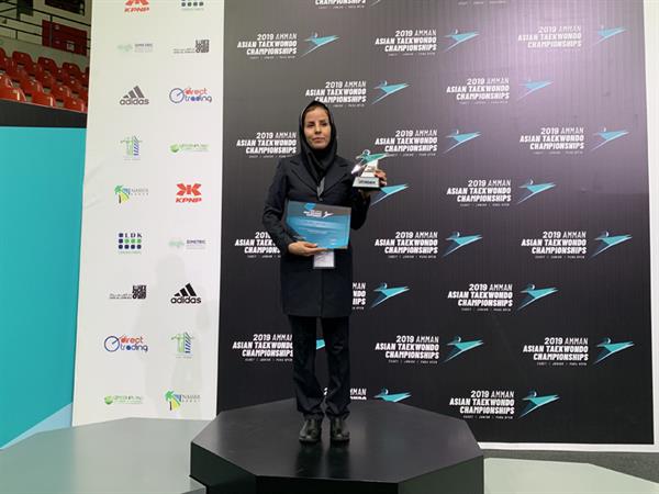دهمین دوره مسابقات قهرمانی نوجوانان آسیا 2019 - اردن؛ندا زارع بهترین مربی آسیا شد