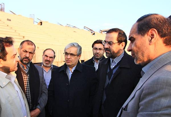 وزیر ورزش و جوانان از اماکن ورزشی و پروژه های عمرانی شهر سبزوار بازدید کرد