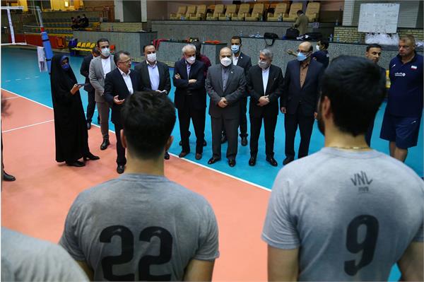 بازدید از اردو تیم ملی کشتی و والیبال 6
