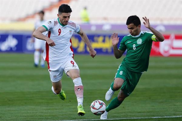 دیدار تیم ملی فوتبال المپیک ایران با ترکمنستان 18