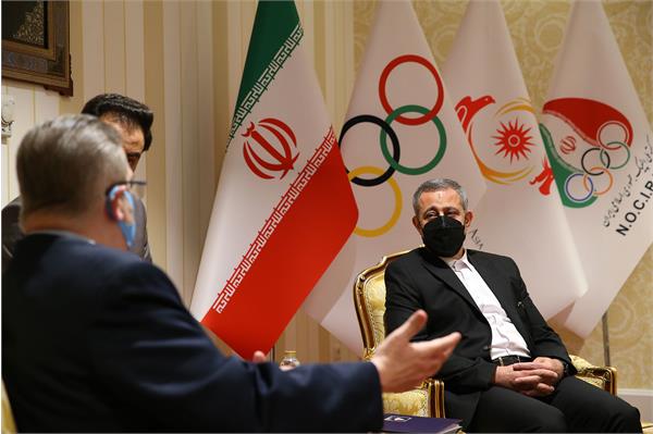 دیدار دبیرکل کمیته ملی المپیک با رییس فدراسیون جهانی پرورش اندام 7