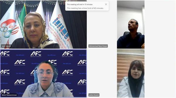 به منظور انجام همکاری‌های آموزشی: نشست آنلاین نمایندگان مرکز پزشکی ورزشی آسپتار قطر و آکادمی ملی المپیک برگزار شد