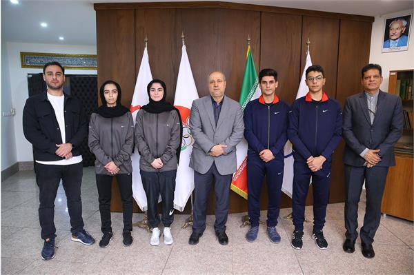 دیدار مسئولان فدراسیون اسکی و انجمن هاکی روی یخ با دبیر کل کمیته ملی المپیک 1