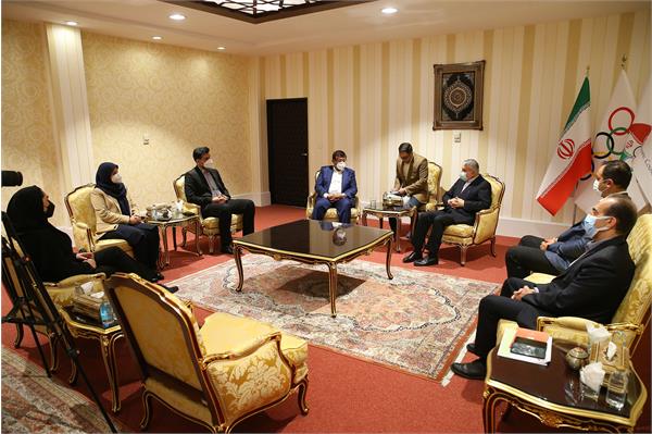 دیدار ریاست کمیته ملی المپیک با نایب رییس فدراسیون جهانی هندبال 5