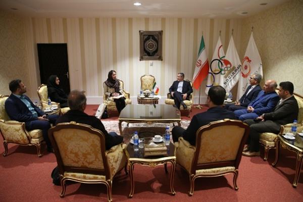 دیدار نماینده فدراسیون جهانی اسکیت رولبال باسرپرست دبیر کلی کمیته ملی المپیک