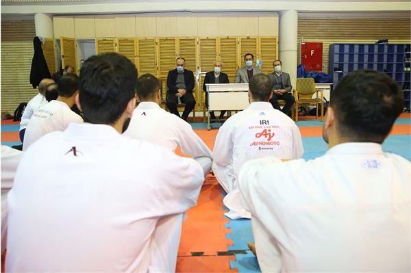 بازدید سرپرست کاروان المپیک توکیو از اردو کاراته 7