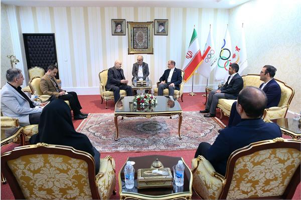 دیدار ریاست کمیته ملی المپیک با نایب رییس فدراسیون جهانی کشتی 9