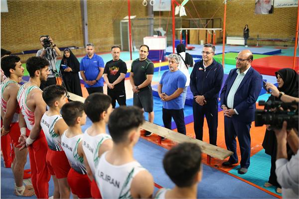 بازدید دبیرکل کمیته ملی المپیک از اردو ژیمناستیک 14