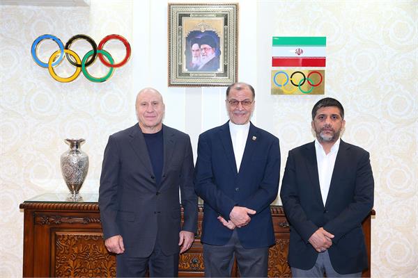دیدار ریاست کمیته ملی المپیک با نایب رییس فدراسیون جهانی کشتی 5