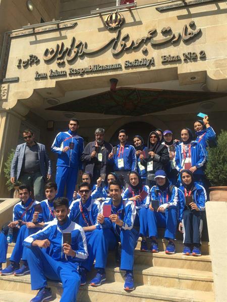 چهارمین دوره بازیهای همبستگی کشورهای اسلامی؛ورزشکاران در باکو پای صندوقهای رای رفتند