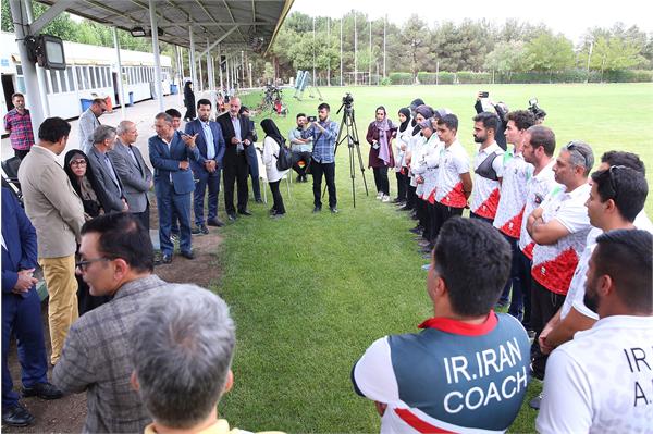 بازدید مسولان کمیته ملی المپیک از اردو تیم ملی تیراندازی و تیرو کمان 13
