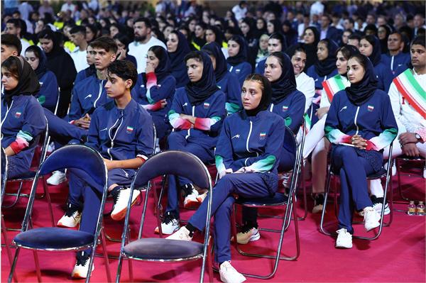 آیین بدرقه کاروان های اعزامی به بازی های آسیایی جوانان بحرین و کشورهای اسلامی ریاض 41