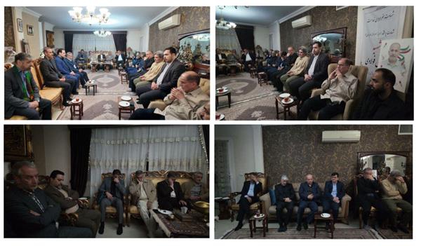 دیدار جمعی از مسئولان کمیته ملی المپیک،وزارت ورزش و نمایندگان مجلس  با خانواده شهید فولادی(فروتن)