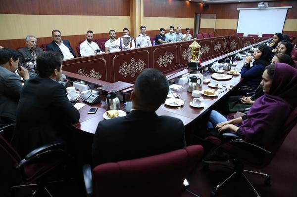 مراسم اهدا کاپ افتخارآفرینان ورزش راگبی و بازدید از موزه ملی ورزش،المپیک و پارالمپیک 12