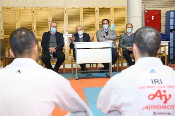 بازدید سرپرست کاروان المپیک توکیو از اردو کاراته 9