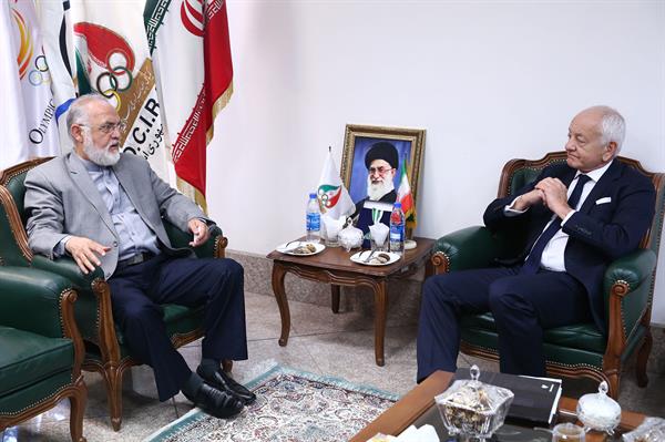 دیدار رئیس بخش ورزش و جوانان یونسکو با دبیر کل کمیته ملی المپیک
