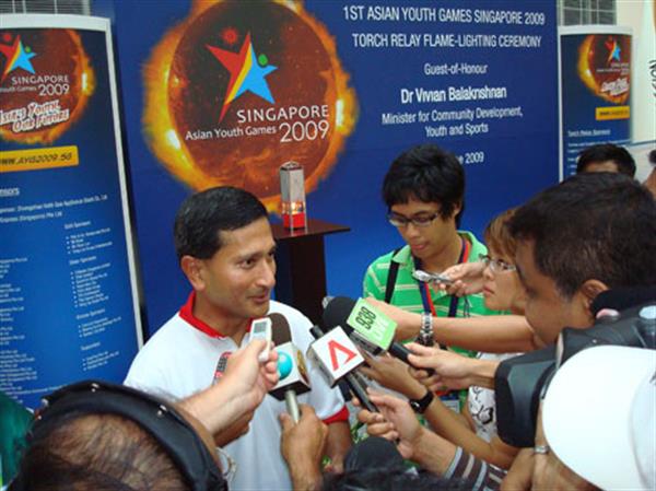 نخستین دوره مسابقات آسیایی نوجوانان سنگاپور 2009؛وزیر دولت سنگاپور: بازیها در محیطی سالم و امن برگزار خواهد شد