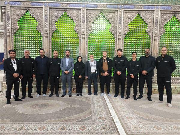 در جوار حرم مطهر امام راحل (ره) انجام شد؛بدرقه تیم ملی تراپ در آستانه حضور در کاپ آسیایی چین/ اسامی تیم اعزامی و برنامه مسابقات