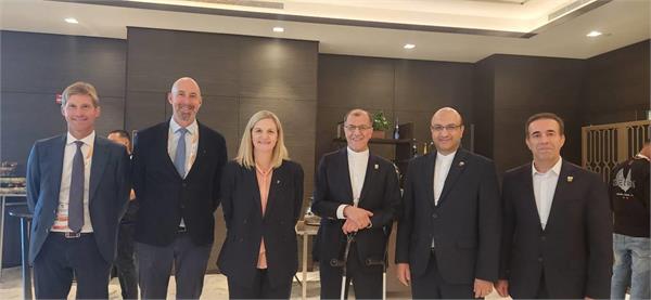 NOC President & Sec-Gen Meet IOC President-elect