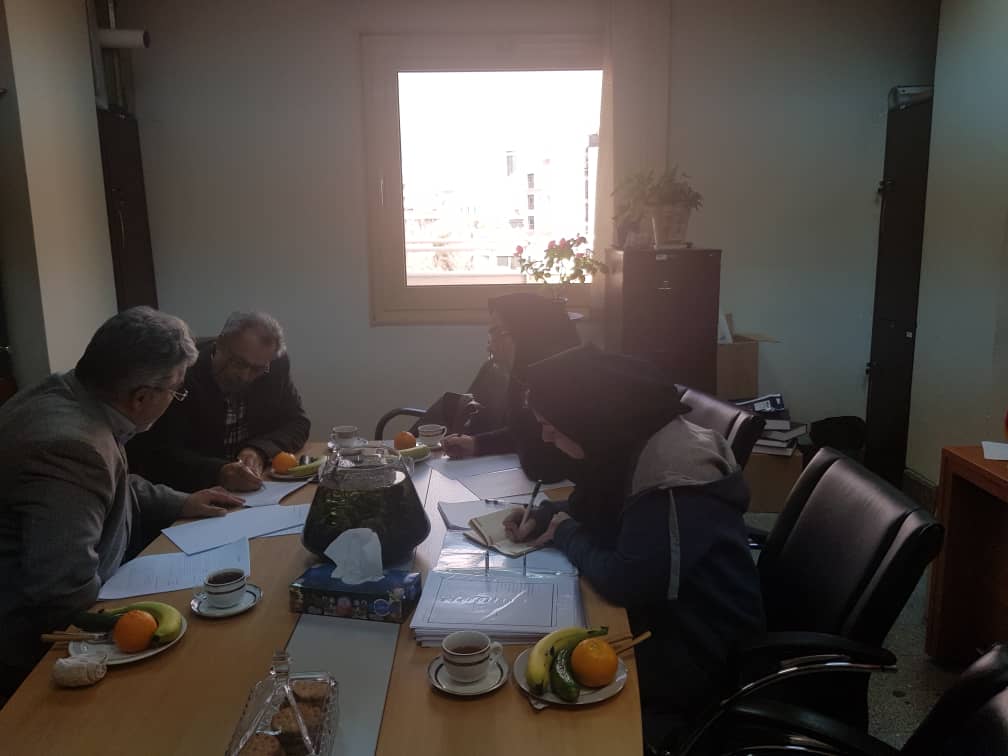 جلسه با آقایان دکتر عزیزی و افشار برای طرح  پژوهشی در آرشیو ملی بهمن 97