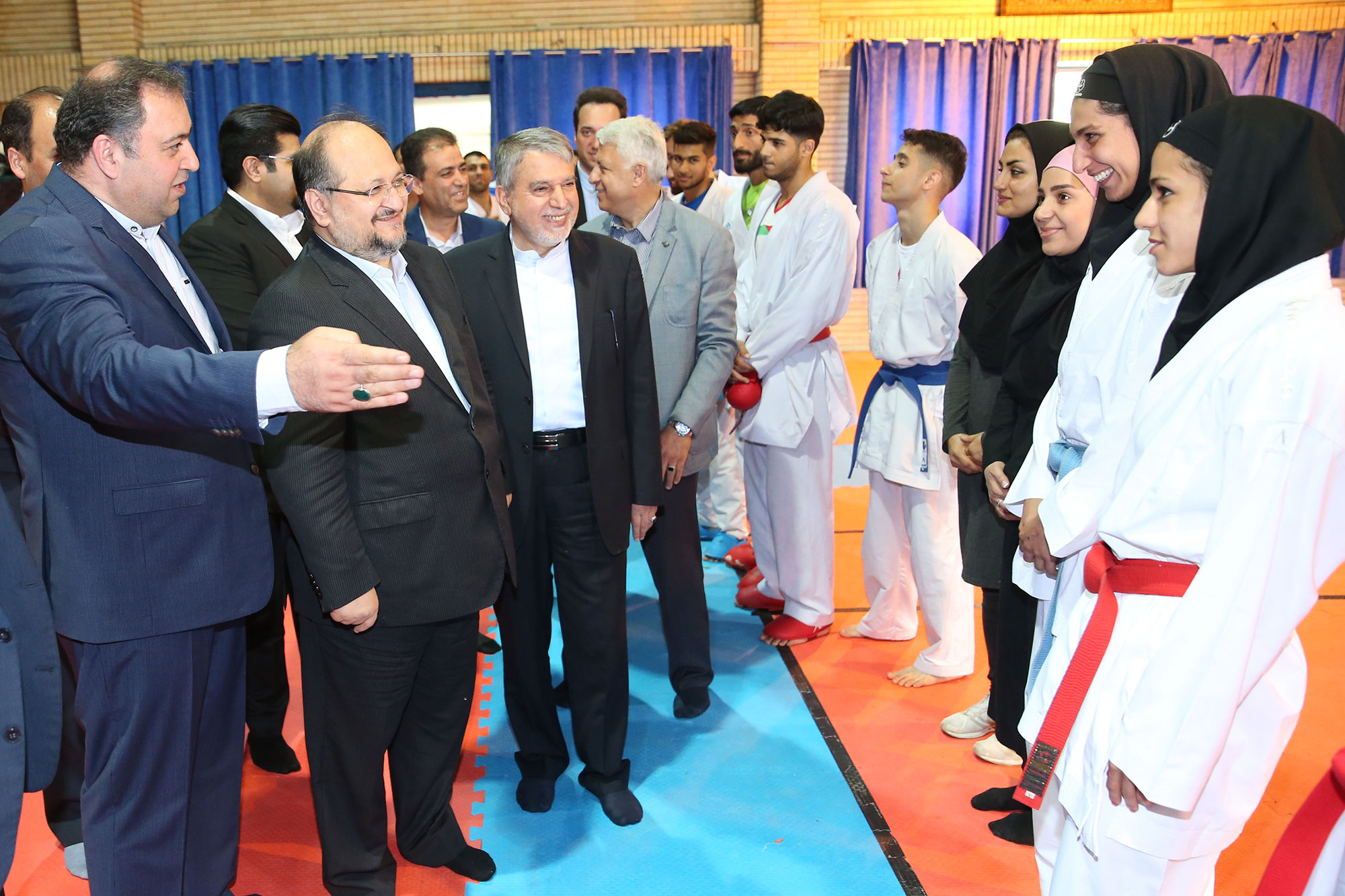 بازدید وزیر تعاون، کار و رفاه امور اجتماعی و مسئولین کمیته ملی المپیک از اردو تیم ملی کاراته 6