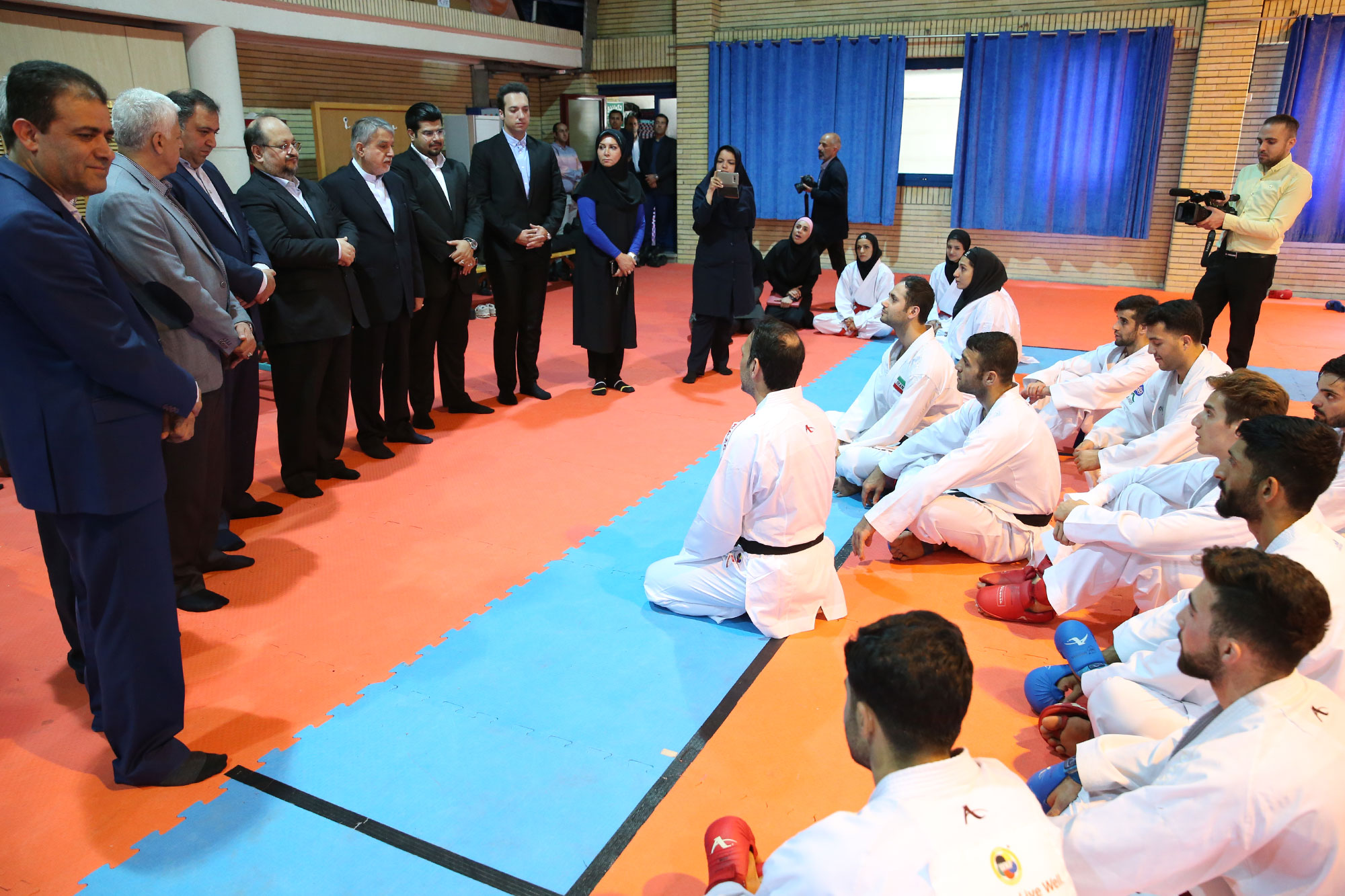 بازدید وزیر تعاون، کار و رفاه امور اجتماعی و مسئولین کمیته ملی المپیک از اردو تیم ملی کاراته 11
