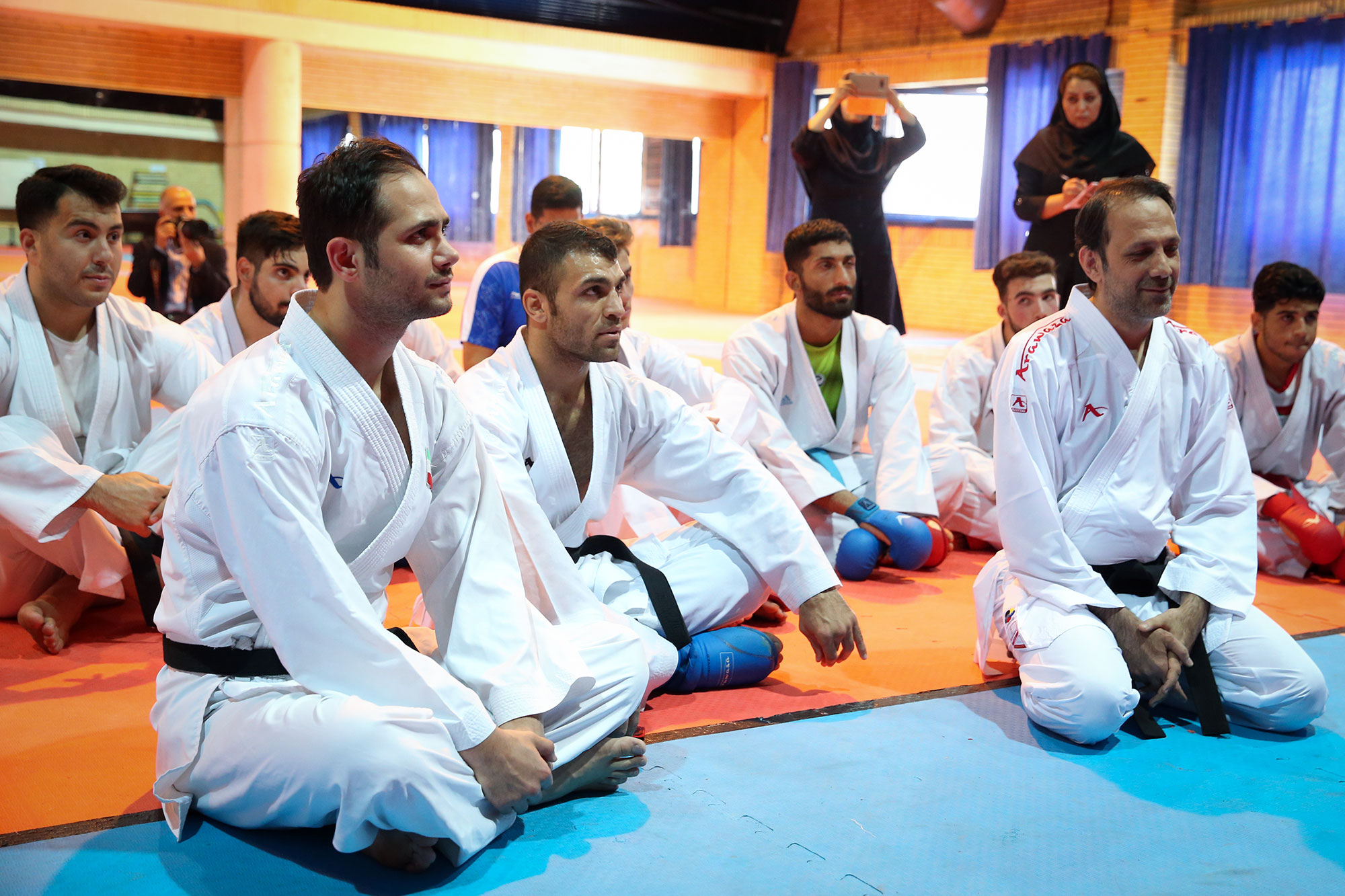 بازدید وزیر تعاون، کار و رفاه امور اجتماعی و مسئولین کمیته ملی المپیک از اردو تیم ملی کاراته 12