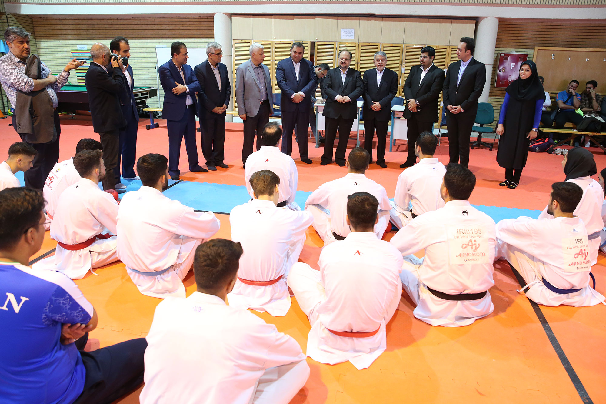 بازدید وزیر تعاون، کار و رفاه امور اجتماعی و مسئولین کمیته ملی المپیک از اردو تیم ملی کاراته 15