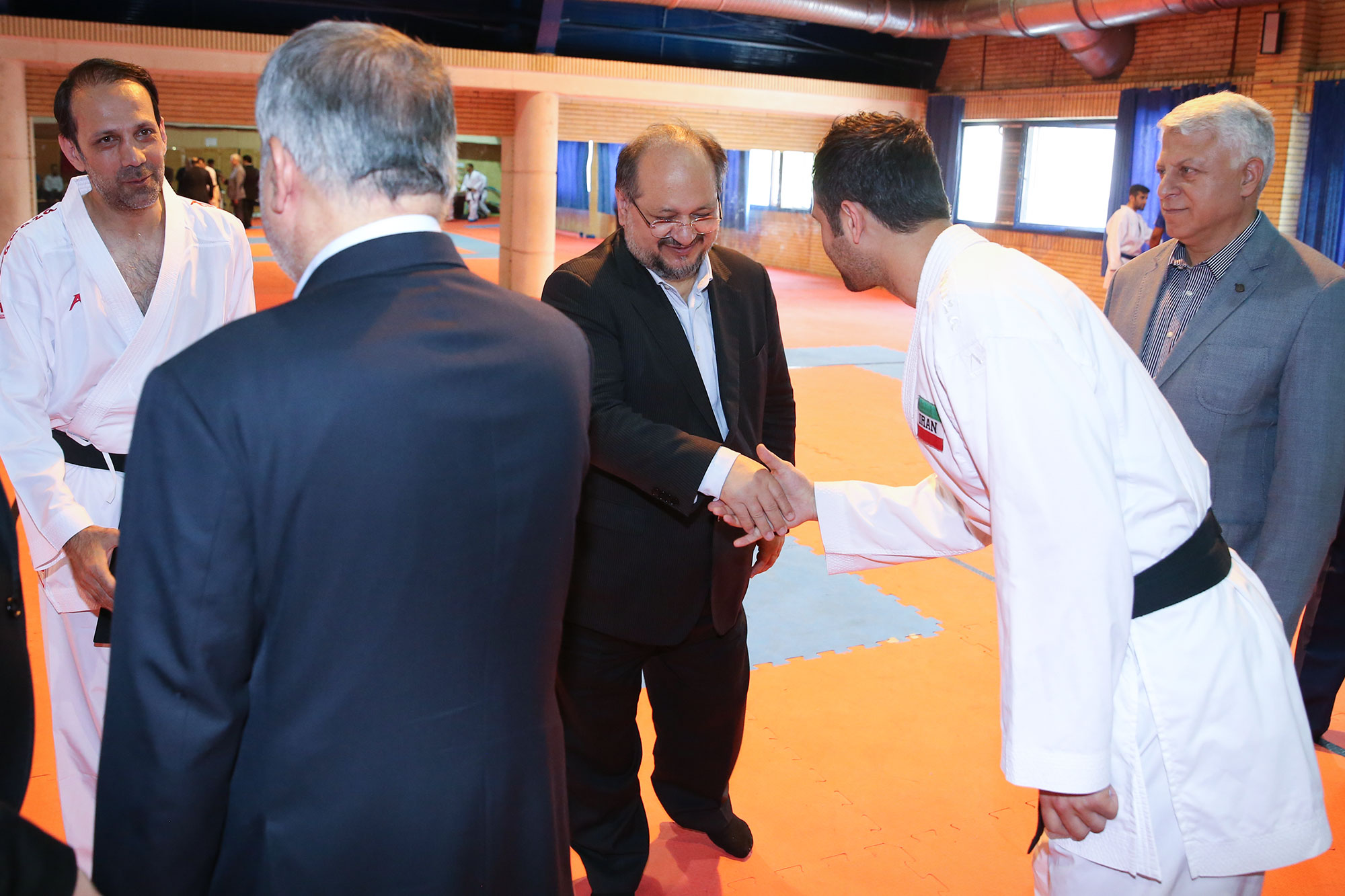 بازدید وزیر تعاون، کار و رفاه امور اجتماعی و مسئولین کمیته ملی المپیک از اردو تیم ملی کاراته 16