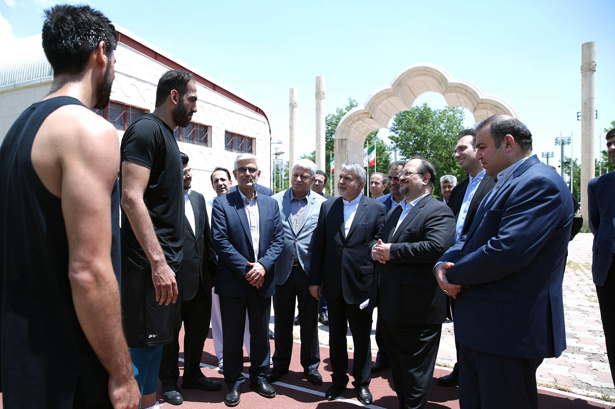 بازدید وزیر تعاون، کار و رفاه امور اجتماعی و مسئولین کمیته ملی المپیک از اردو تیم ملی کاراته 19