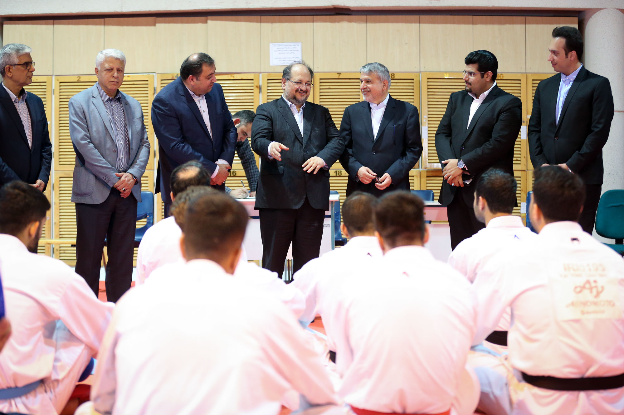 بازدید وزیر تعاون، کار و رفاه امور اجتماعی و مسئولین کمیته ملی المپیک از اردو تیم ملی کاراته 26