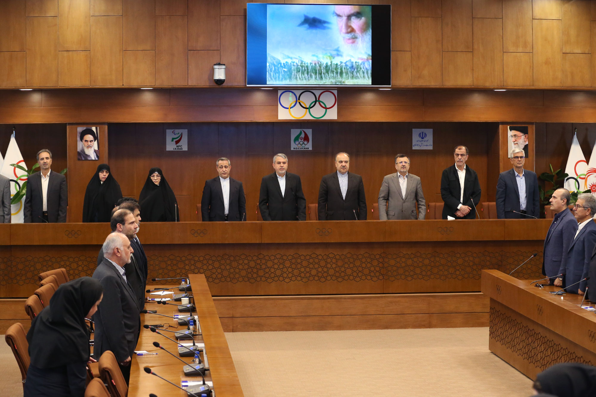 مراسم افتتاحیه سالن استاد قاسم فارسی آکادمی ملی المپیک و پارالمپیک 14