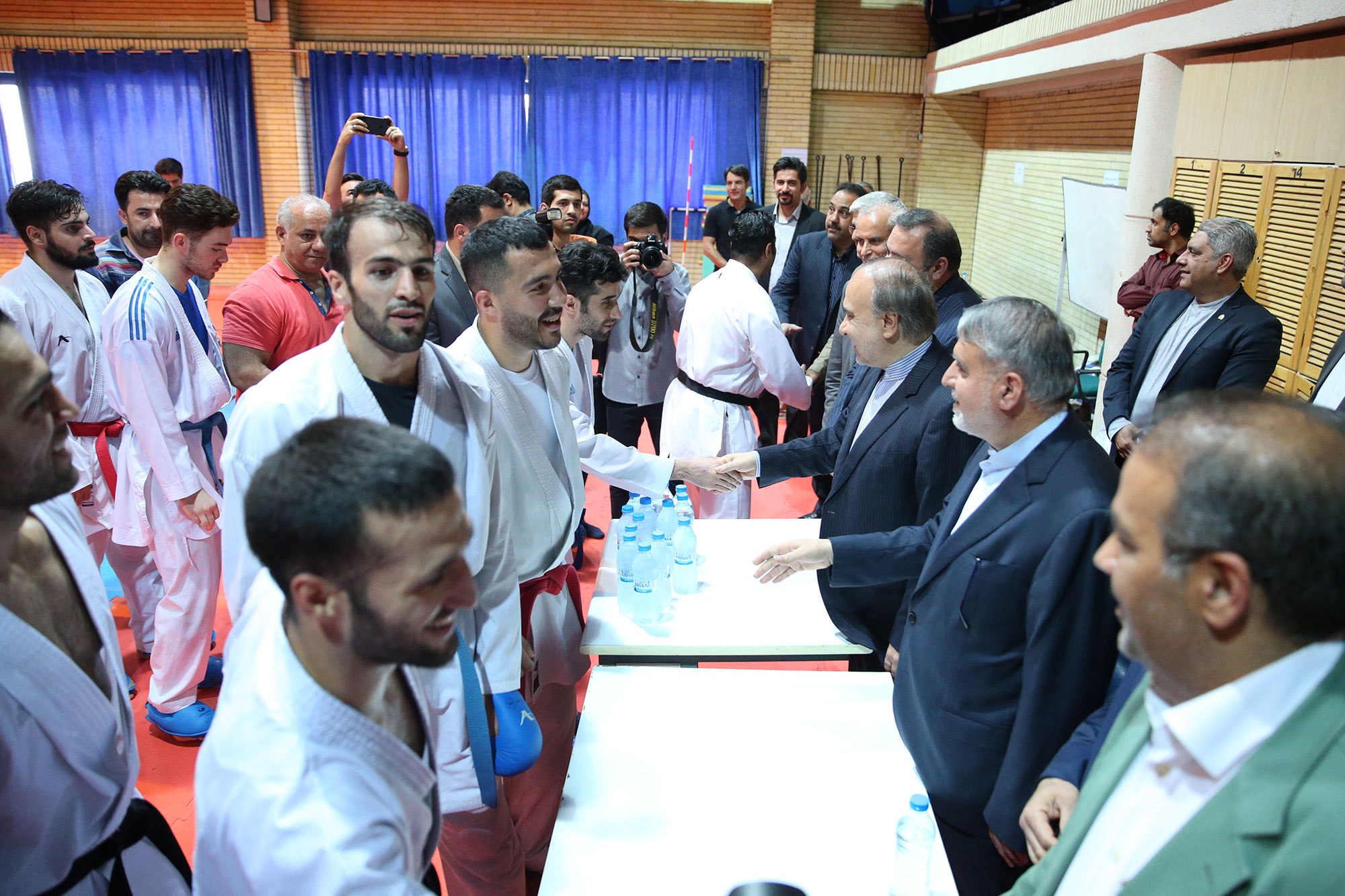 بازدید مسوولان ورزش کشور از اردو تیم های ملی کاراته، دوومیدانی و تکواندو 2