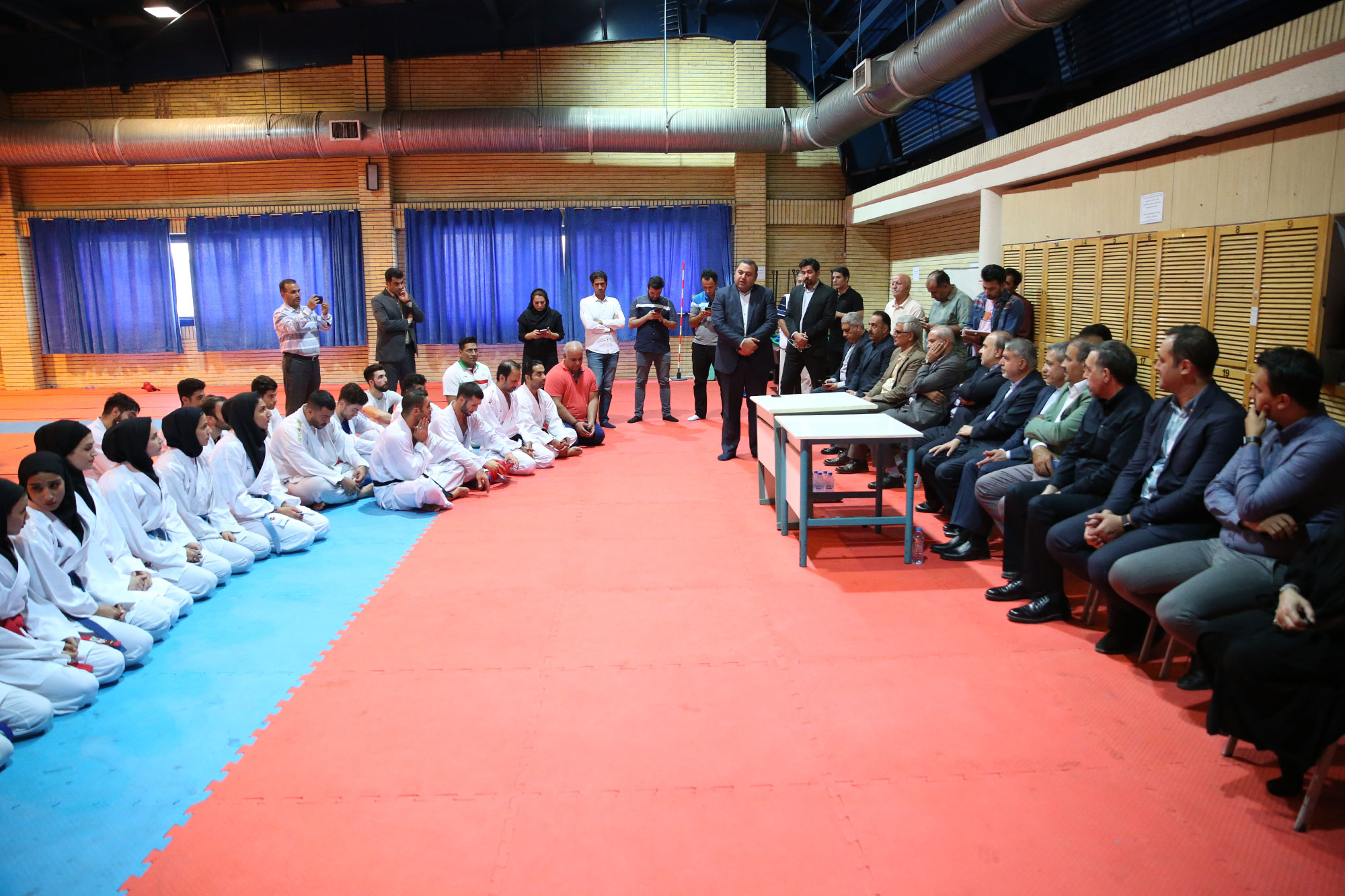 بازدید مسوولان ورزش کشور از اردو تیم های ملی کاراته، دوومیدانی و تکواندو 5