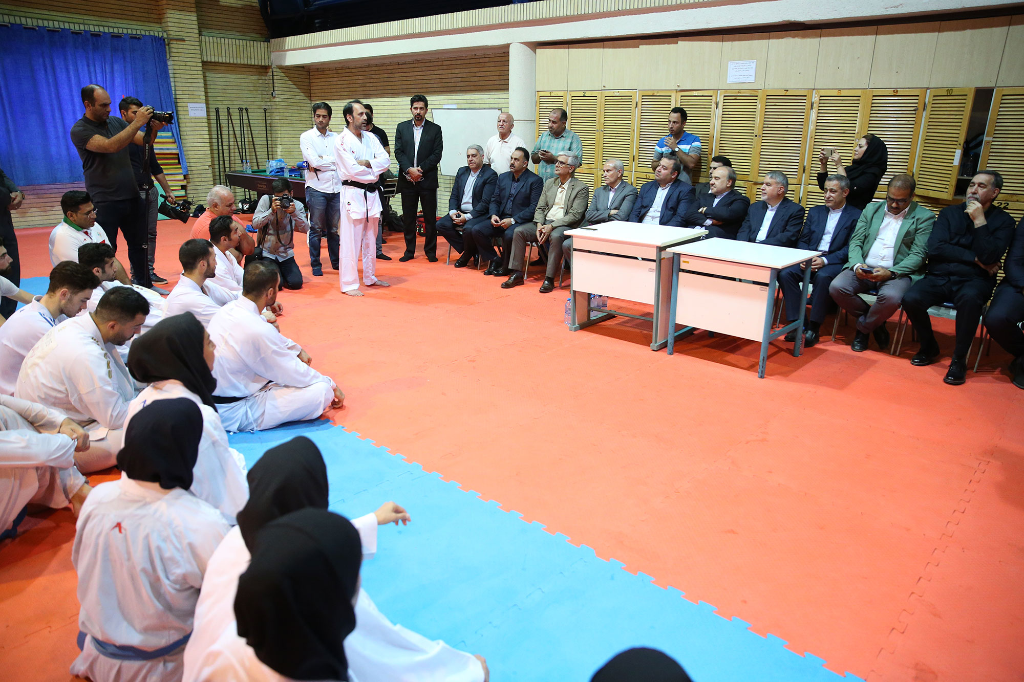 بازدید مسوولان ورزش کشور از اردو تیم های ملی کاراته، دوومیدانی و تکواندو 6