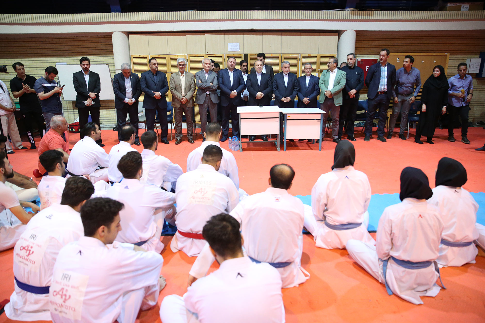 بازدید مسوولان ورزش کشور از اردو تیم های ملی کاراته، دوومیدانی و تکواندو 7
