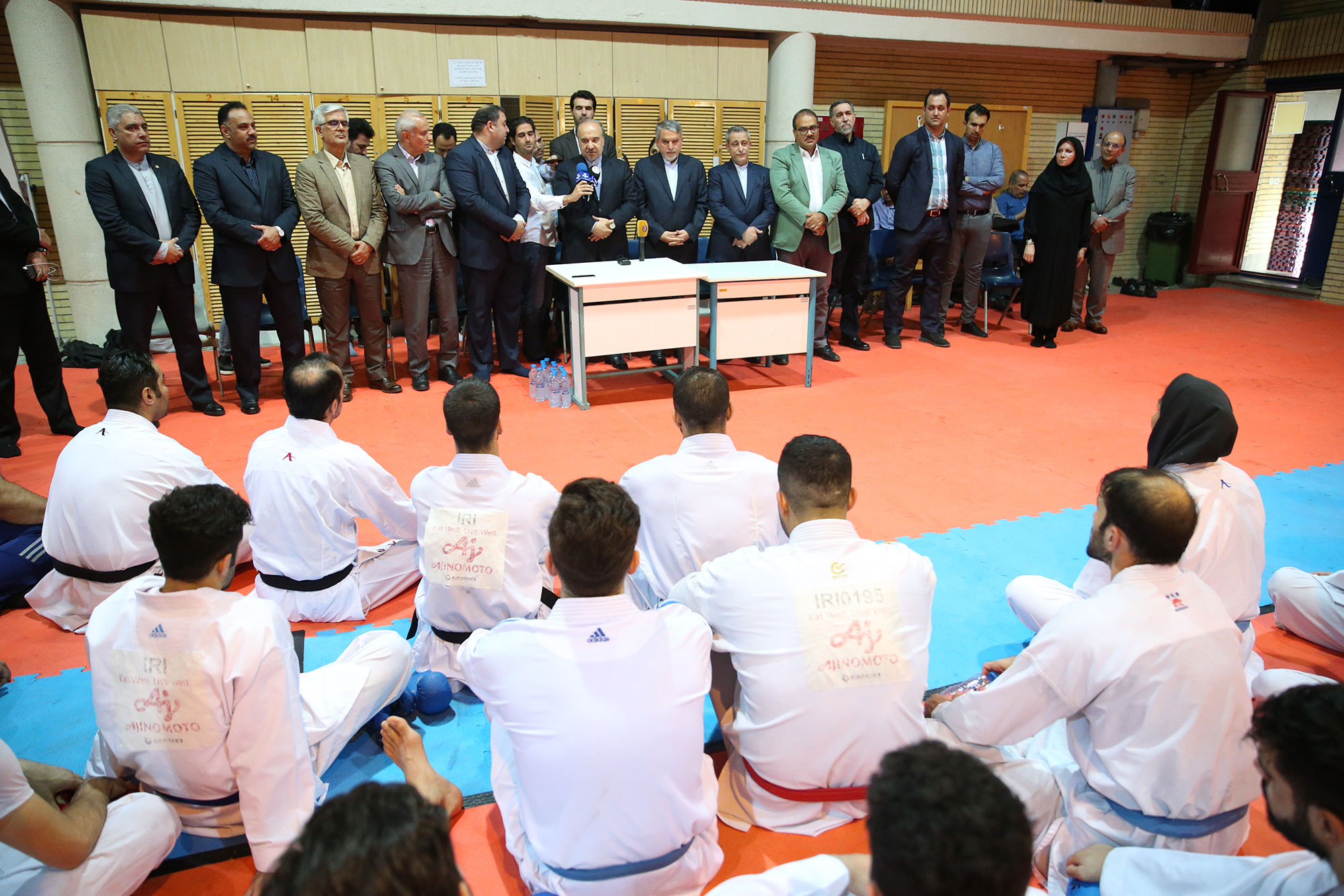 بازدید مسوولان ورزش کشور از اردو تیم های ملی کاراته، دوومیدانی و تکواندو 8