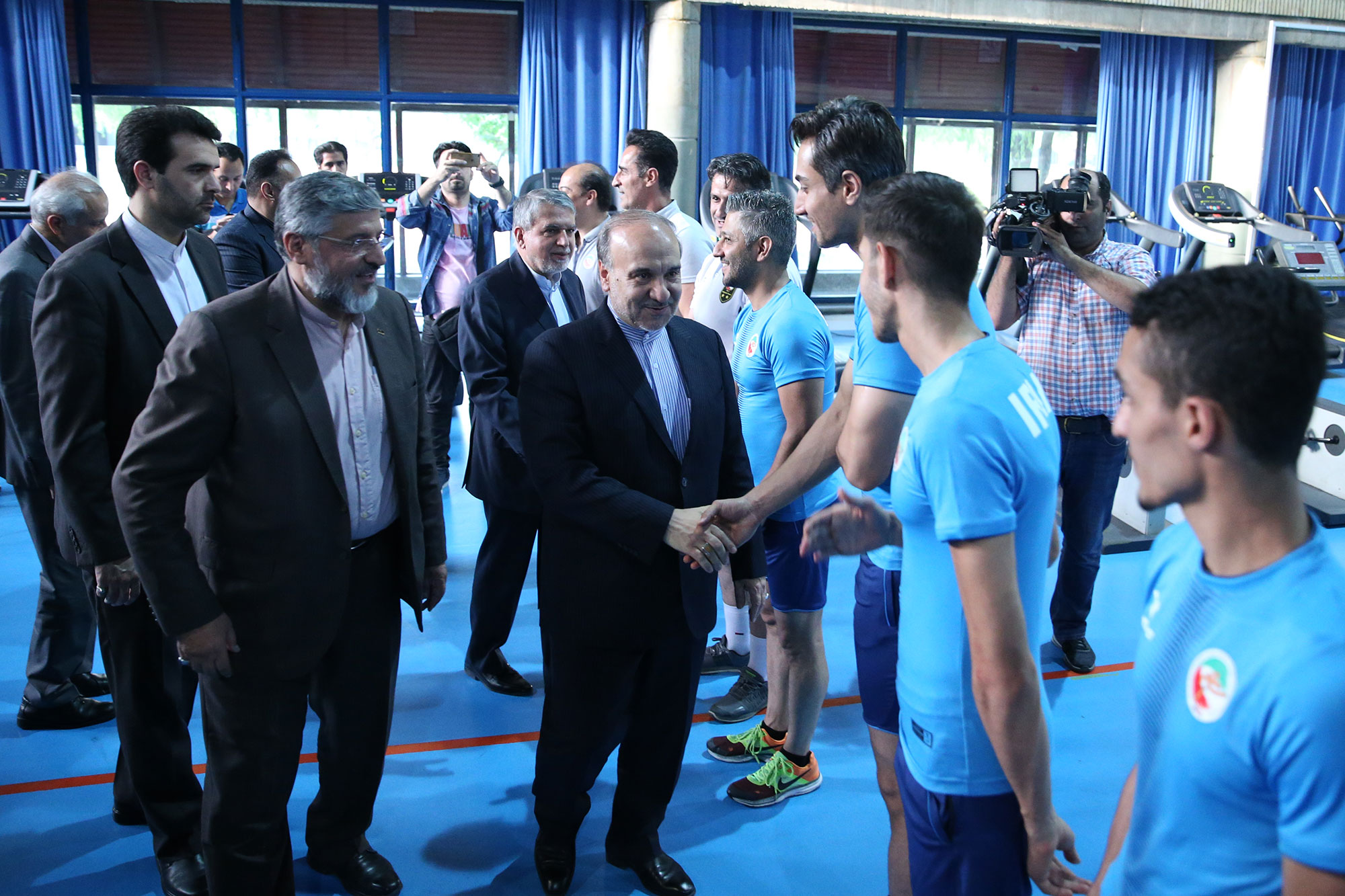 بازدید مسوولان ورزش کشور از اردو تیم های ملی کاراته، دوومیدانی و تکواندو 14