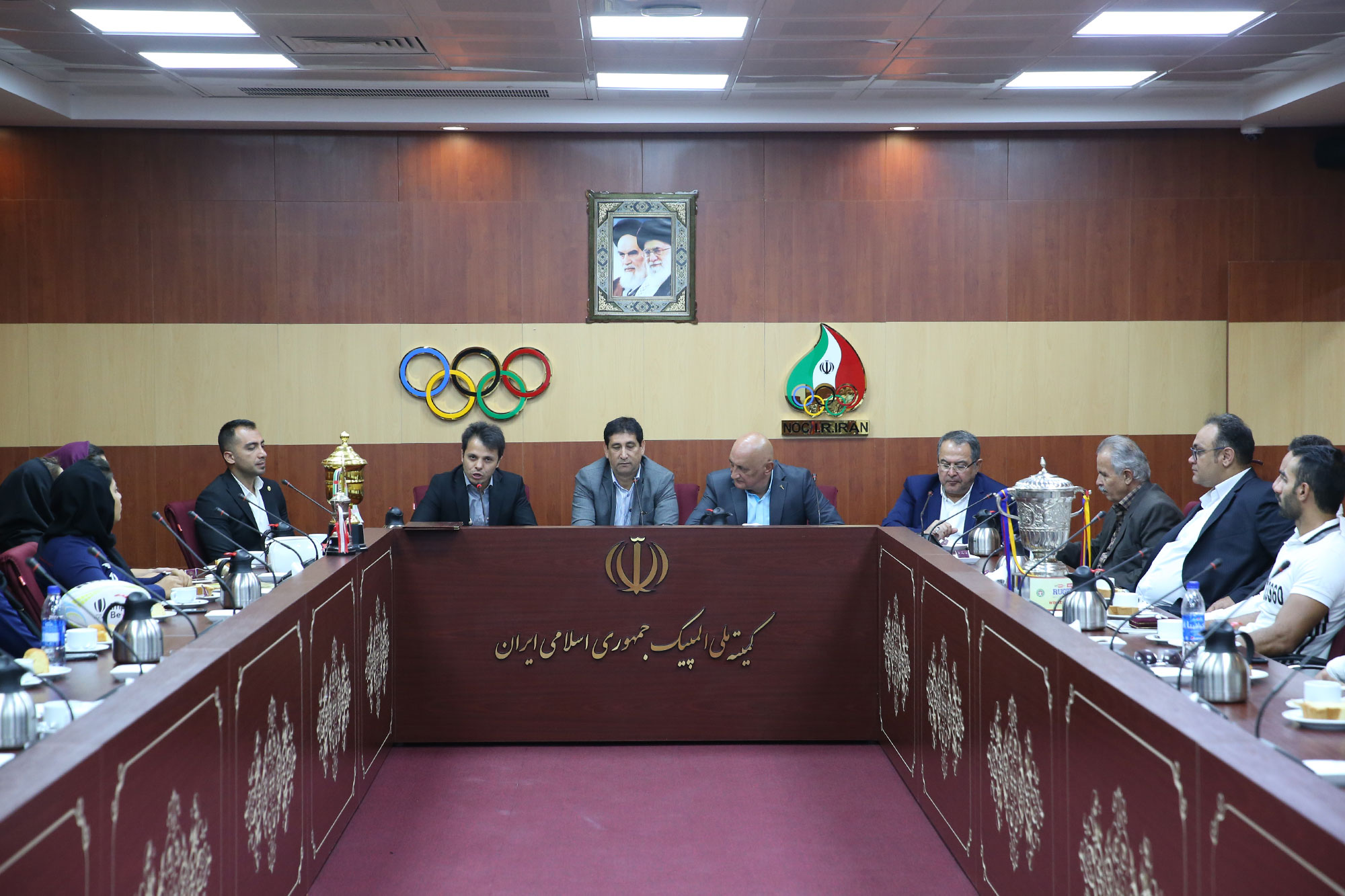 مراسم اهدا کاپ افتخارآفرینان ورزش راگبی و بازدید از موزه ملی ورزش،المپیک و پارالمپیک 14