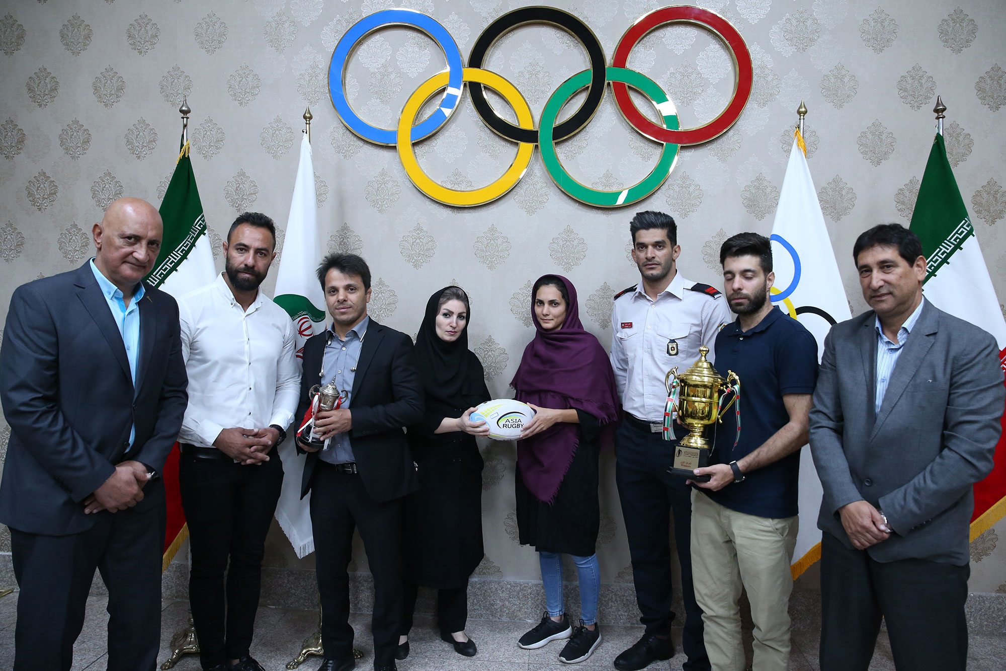 مراسم اهدا کاپ افتخارآفرینان ورزش راگبی و بازدید از موزه ملی ورزش،المپیک و پارالمپیک 18