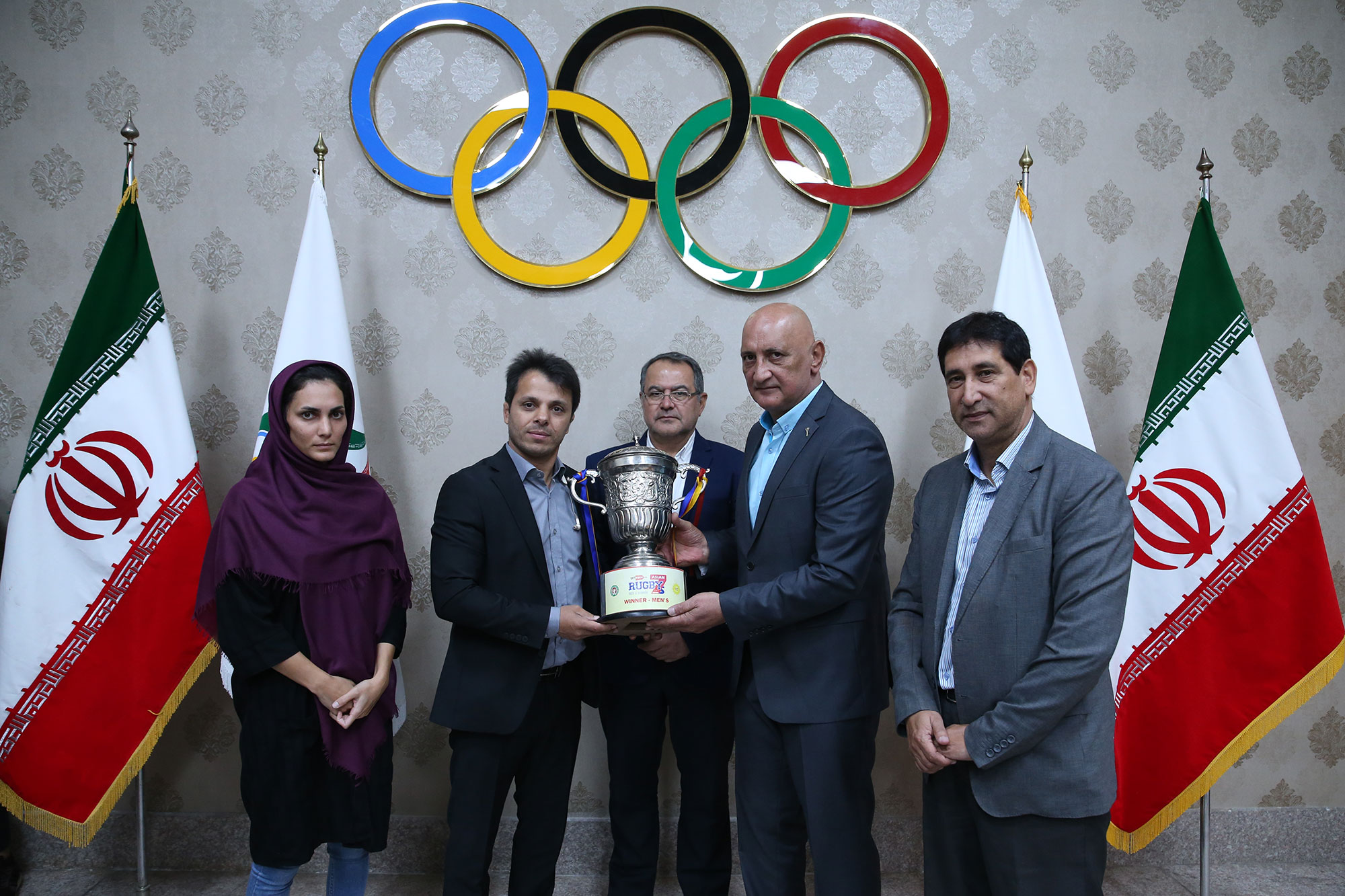 مراسم اهدا کاپ افتخارآفرینان ورزش راگبی و بازدید از موزه ملی ورزش،المپیک و پارالمپیک 29