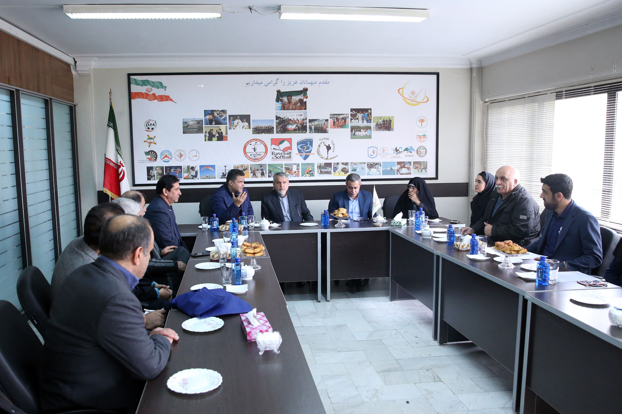 بازدید مسئولین کمیته ملی المپیک از فدراسیون های کوهنوردی،انجمن های ورزشی و ورزش های سه گانه 13